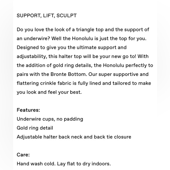 NEW Monday Swimwear HONOLULU TOP - TANGERINE CRINKLE Bikini Top size VV - Picture 7 of 13